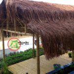 Decore o jardim com cerca de bambu Pérgolas e coberturas de bambu