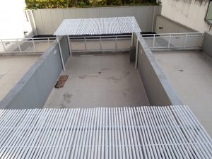 Pérgola de bambu branco Pérgola de bambu branco