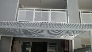 Pérgola de bambu branco Pérgola de bambu branco