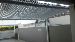 Pérgola de bambu branco Pérgola de bambu branco